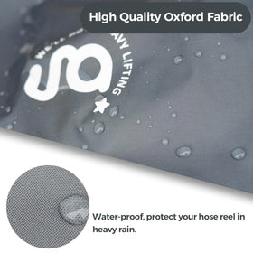 Giraffe Tools AW30 cover close-up highlighting waterproof coating and UV protection