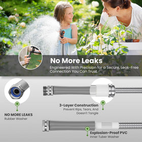 Giraffe Tools leak-proof connectors ensure a tight seal during watering tasks.