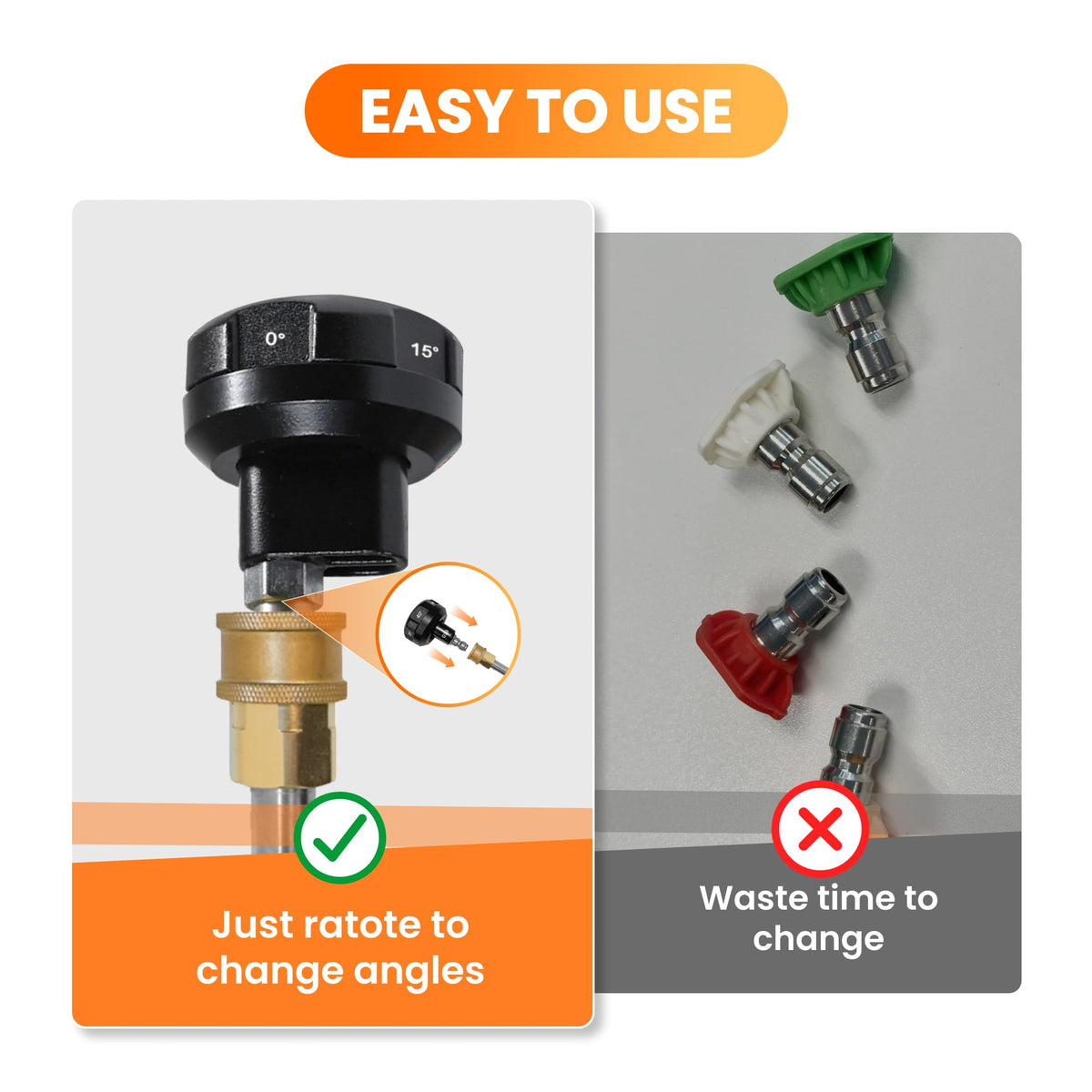Giraffe Tools soap mode for gentle, soap-assisted cleaning