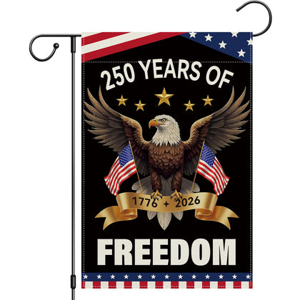 Girlly flag: 250th anniversary double-sided eagle and stars for outdoors.