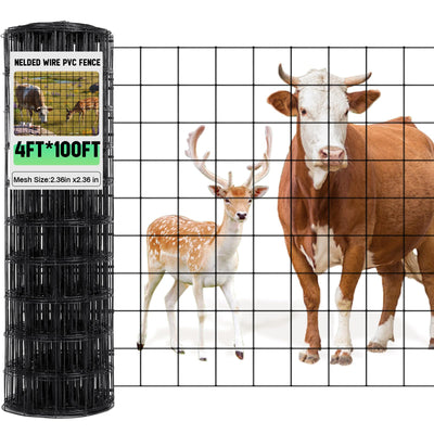 Gisafai 16-gauge galvanized welded wire fence in a 4x100 roll secures garden boundaries.
