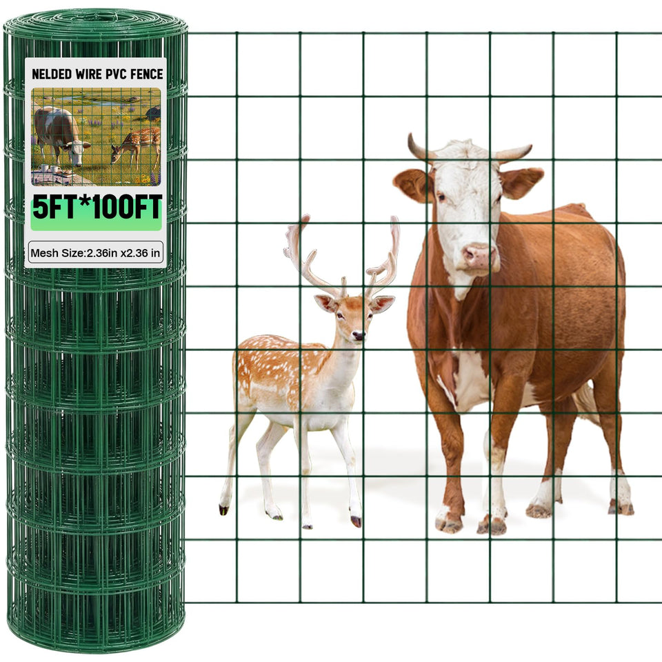 Gisafai 16ga galvanized welded wire fence roll with green coating for durable outdoor boundaries.