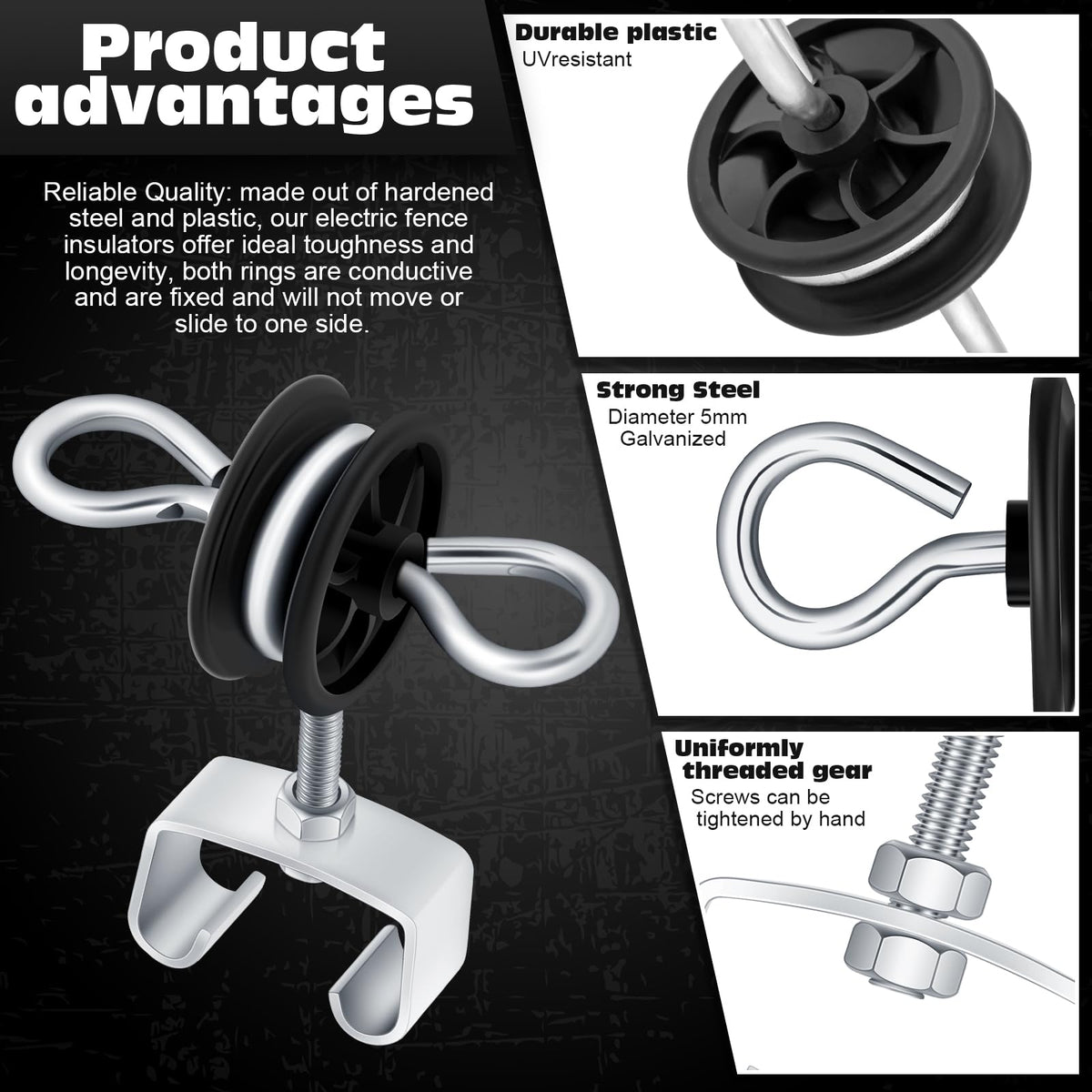 Gisafai two-ring insulators keep connections steady