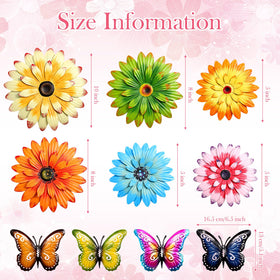 Gisafai 3D daisy and butterfly decor creates layered garden charm for entryways