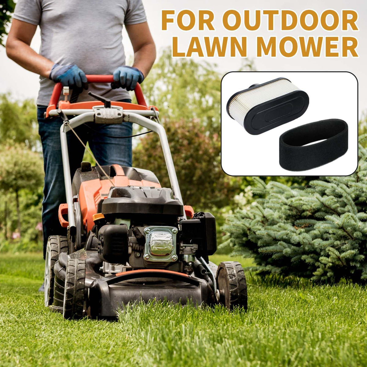 Gisafai easy-install design for quick mower maintenance.