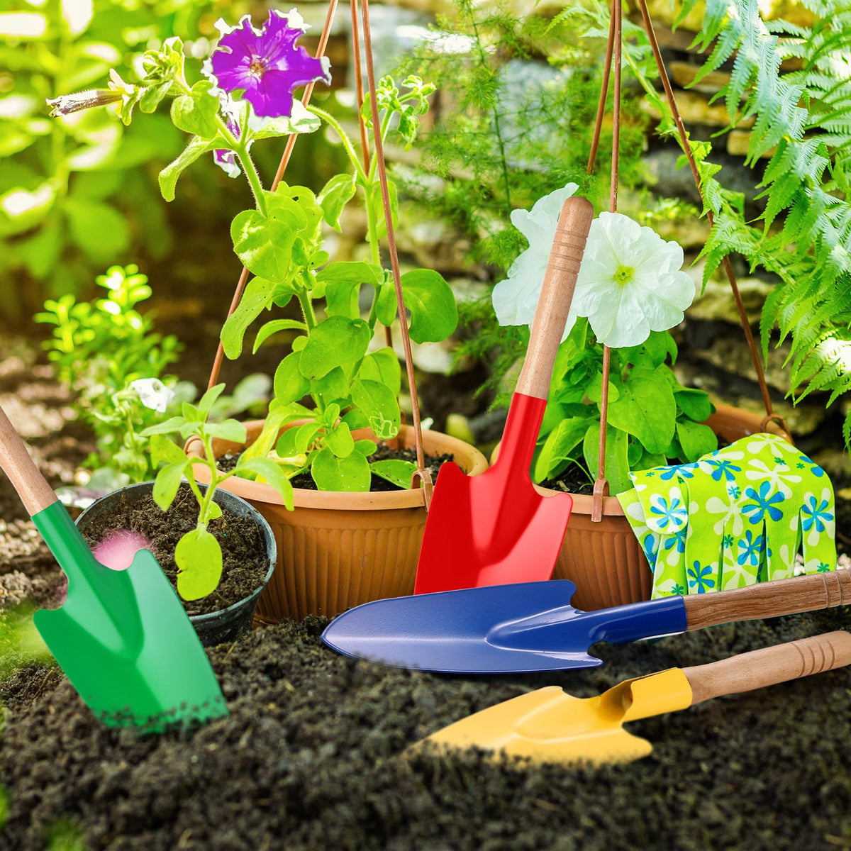 Gisafai child-sized shovels at 27 cm fit little hands for easy digging