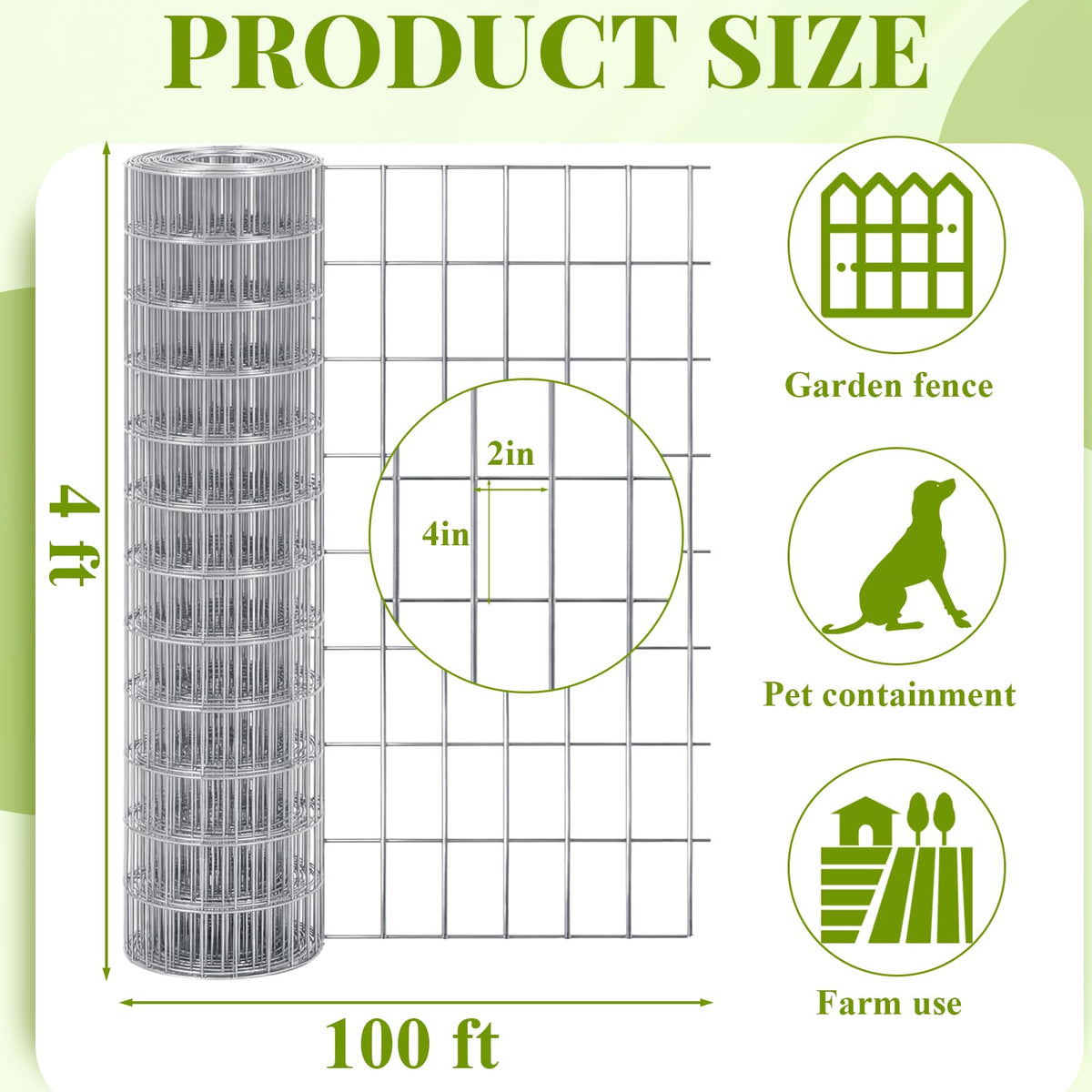 Gisafai 1.4mm steel wire highlights fence strength