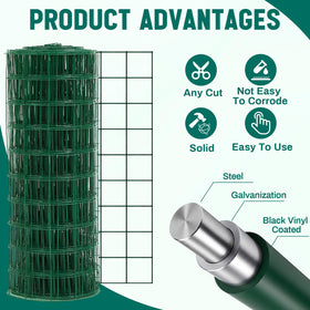 Gisafai fence roll ready for quick DIY installation on posts.