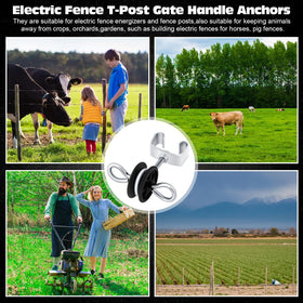 Gisafai farm and ranch fence accessory supports secure fencing