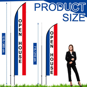 Gisafai flag pole kit metal rods assembly demonstrating sturdy construction for signage