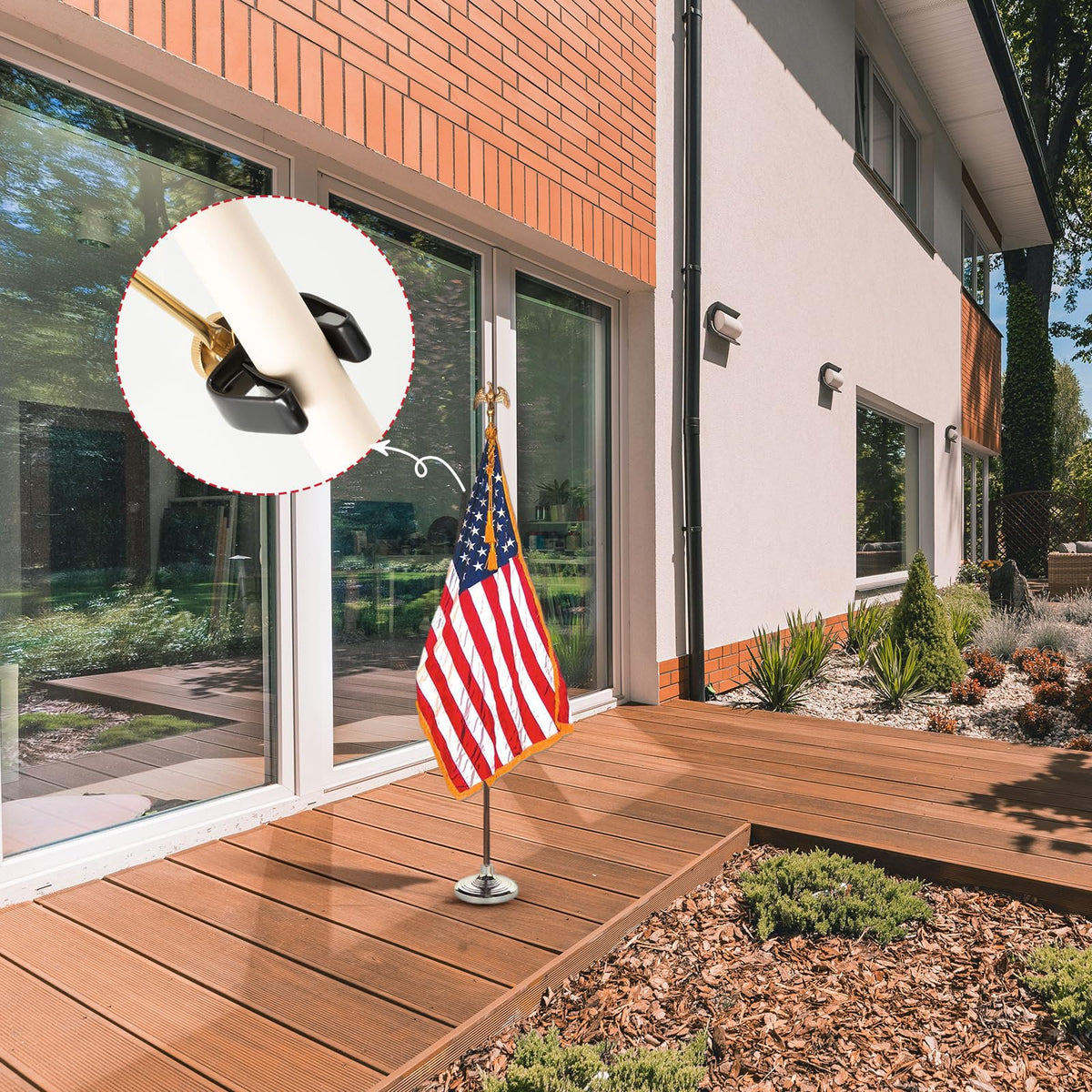 Gisafai durable steel flag spreader with vinyl coating