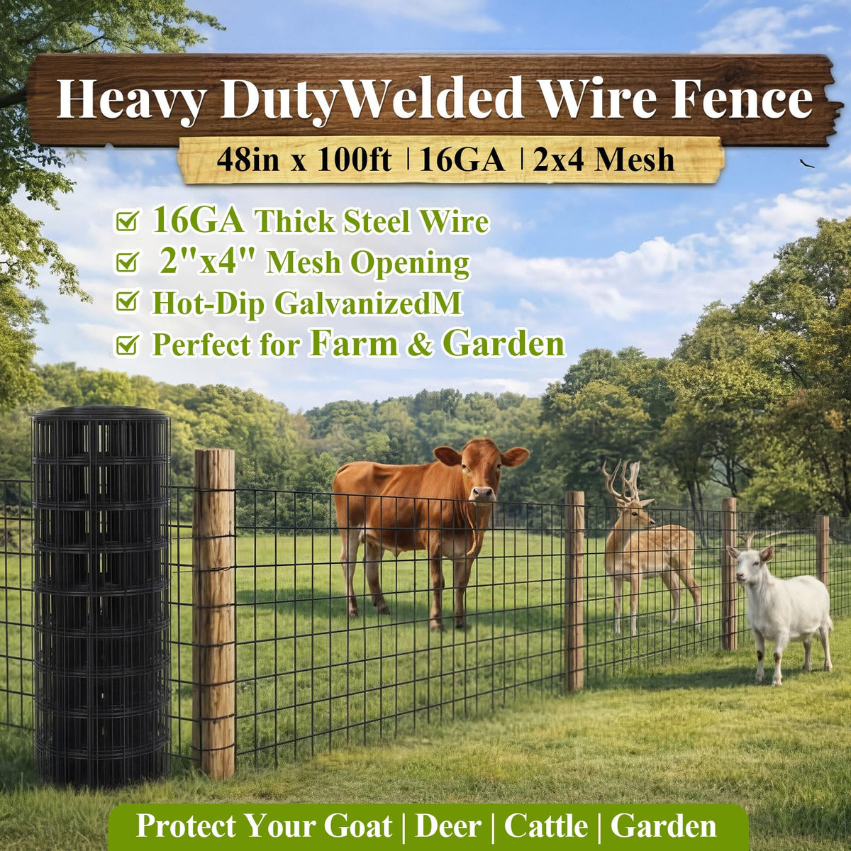 Gisafai galvanized steel wire surface that resists rust and weathering.