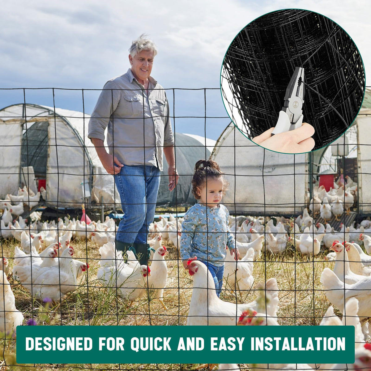 Gisafai heavy-duty fencing designed to withstand animal impact and weather