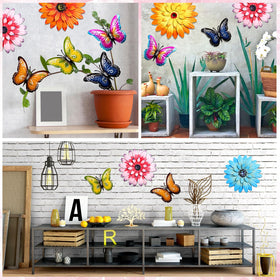 Gisafai indoor outdoor flower wall art suits living rooms and patios