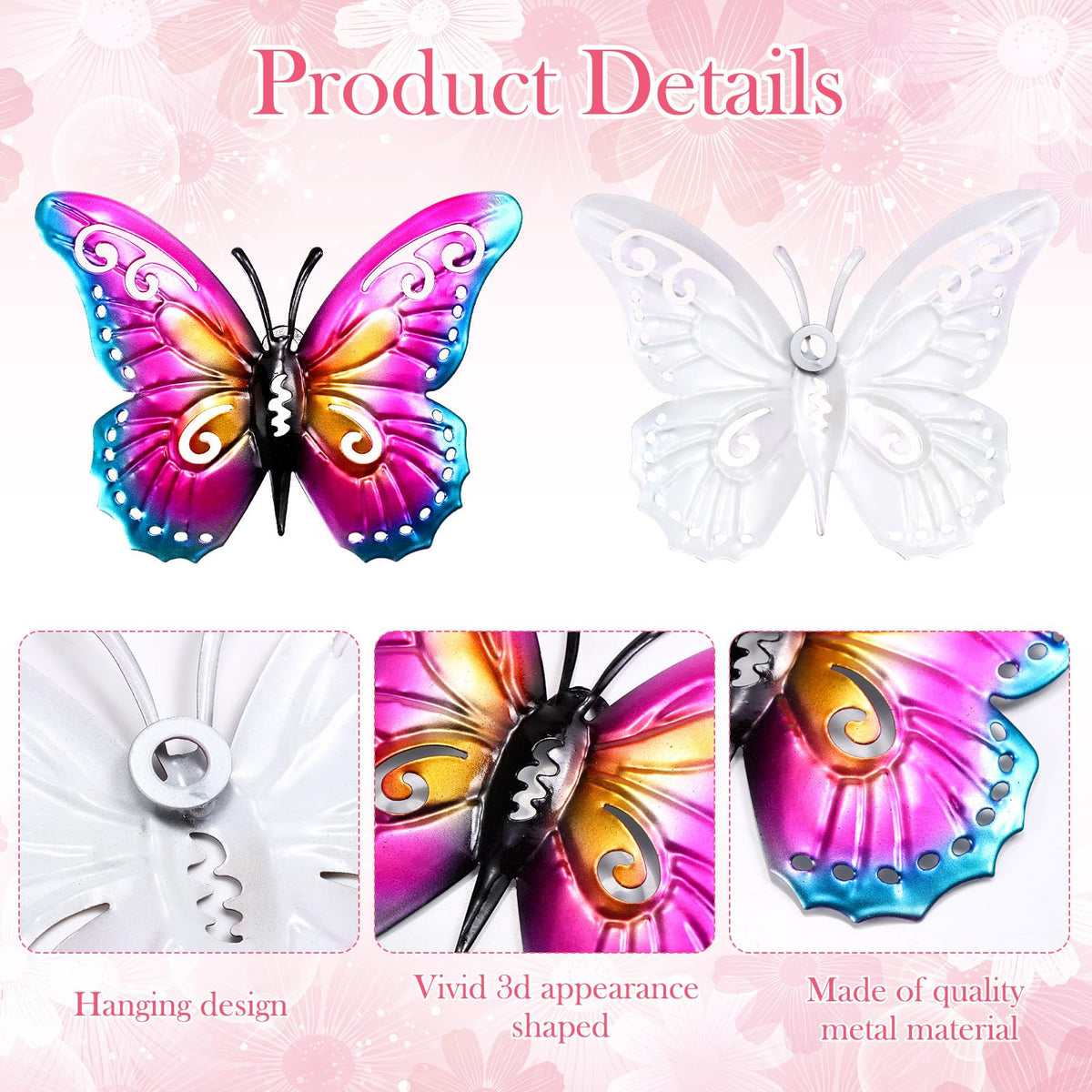 Gisafai outdoor metal flowers wall art withstands sun and rain for lasting color on patios