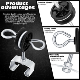 Gisafai steel insulators for wooden posts offering durable weather ready performance