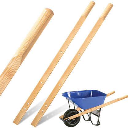 Gisafai wood wheelbarrow handles 60 inch long for easy grip and control