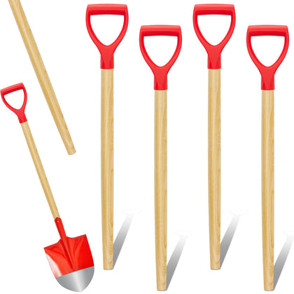 Gisafai wooden shovel handle with Y-cuff for comfortable yard work.