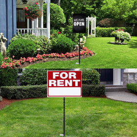 Gisafai yard sign stake packaged 2-pack for versatile use.