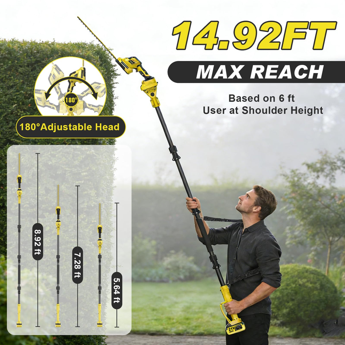 Gisam pole saw in action showing smooth branch cutting performance.
