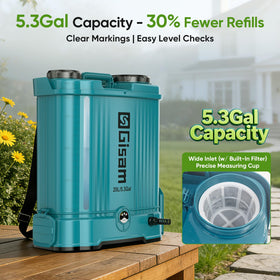 Gisam five nozzle options for versatile garden spraying applications.