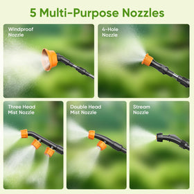 Gisam telescopic wand extends reach for tall plants and hard-to-reach areas.