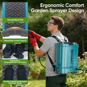 Gisam wide-fill opening simplifies refilling and cleaning tasks.