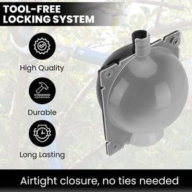 GISSAN air layering pod small half-transparent shell allows monitoring of root growth.