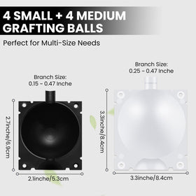 GISSAN air layering pod small lock system secures moisture and roots.