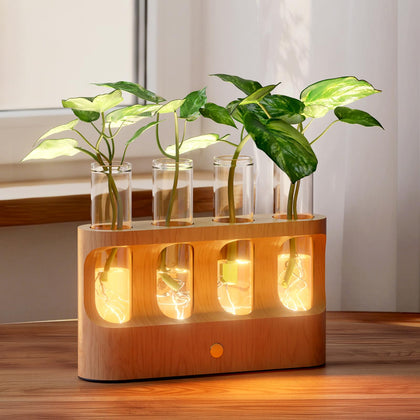 Giunn Rechargeable Propagation Station with LED light for precise plant growth and enhanced ambiance.