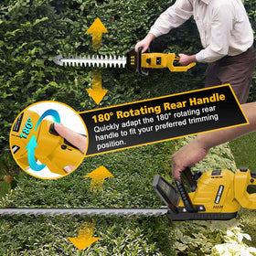 Givilo hedge trimmer uses a brushless motor for efficient trimming up to 2000 RPM