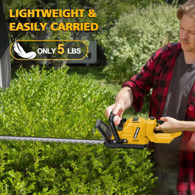 Givilo hedge trimmer compatible with DEWALT 20V MAX batteries for cordless use