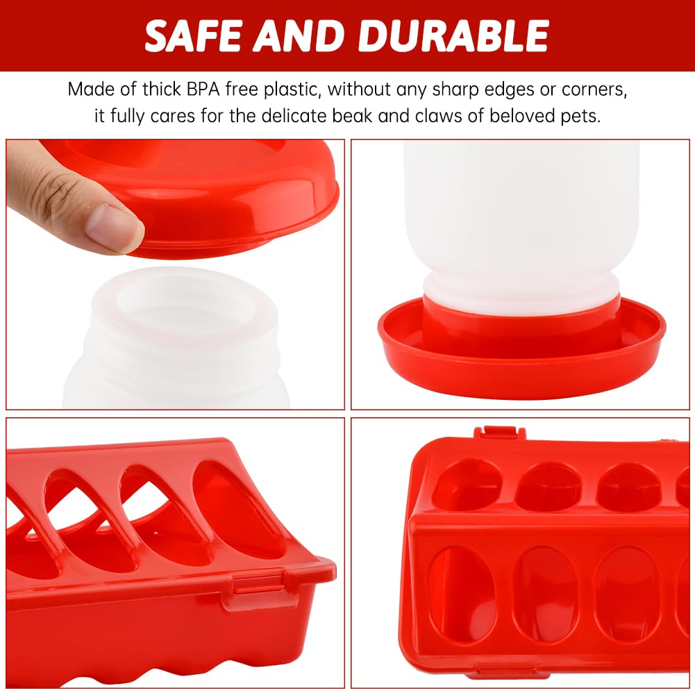 Giyochie easy-clean base supports quick refills and hygienic poultry care.