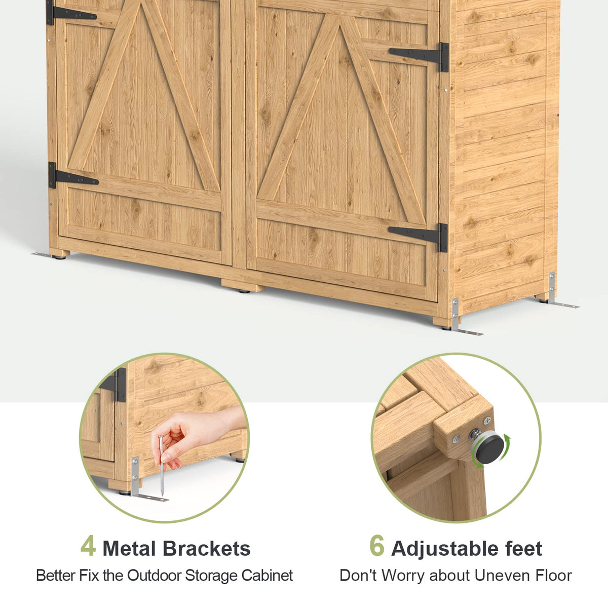 Gizoon cabinet showcasing its large storage space for tools and equipment