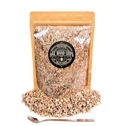 G & J's Finest oak chips for cocktails deliver smoky vanilla notes.