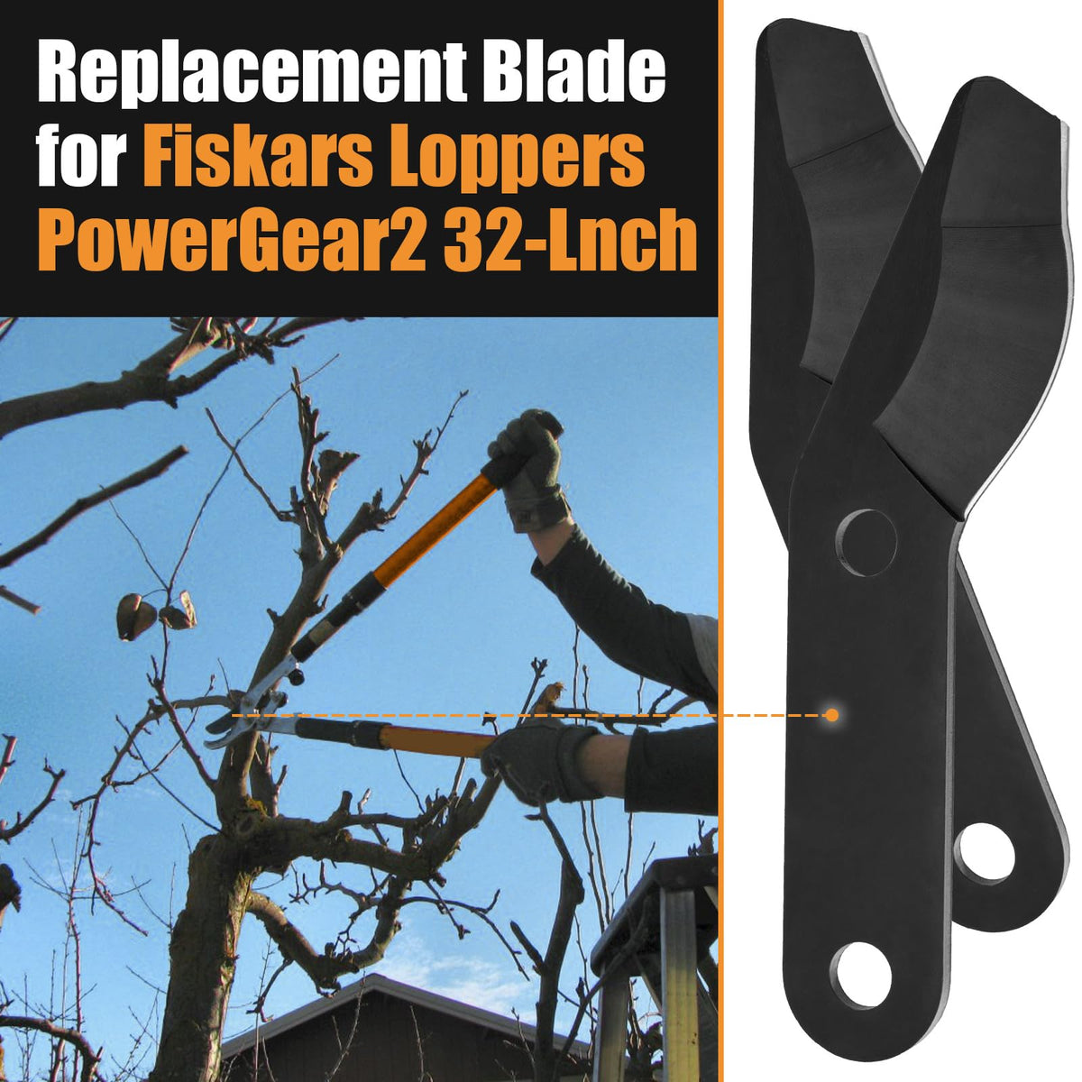 GJK lopper blade with PTFE coating for smooth, low-friction cuts