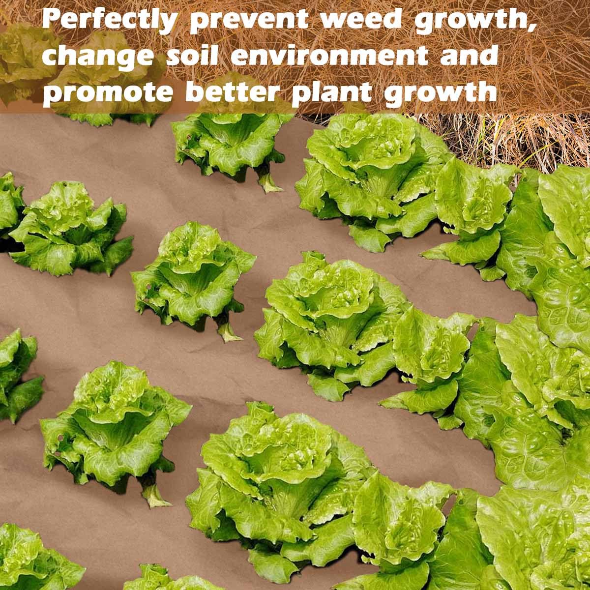GJKLDCVB easy-install weed barrier for quick garden setup.