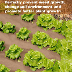 GJKLDCVB easy-install weed barrier for quick garden setup.