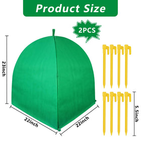 GJL winter plant covers 28x28x33 shielding potted trees while allowing air and water passage