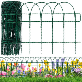 GJQ decorative garden fence with arch design enhances yard aesthetics and plant separation.