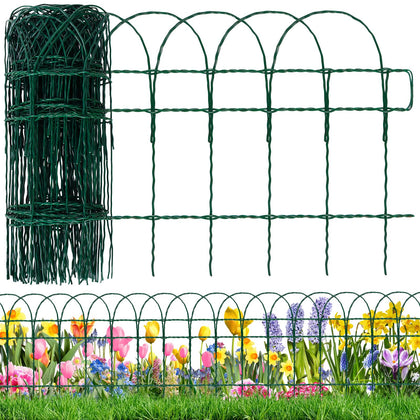 GJQ decorative garden fence with arch design enhances yard aesthetics and plant separation.