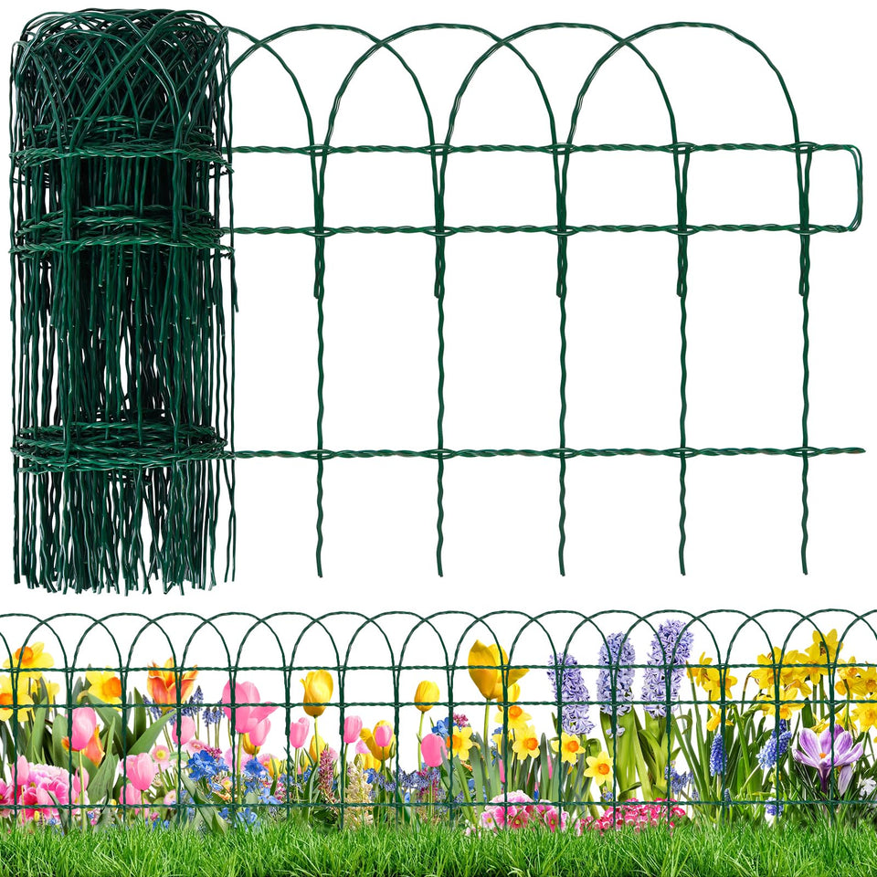 GJQ decorative garden fence with arch design enhances yard aesthetics and plant separation.