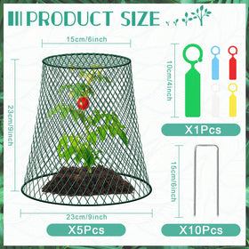 GJQ garden cloche stakes and labels secure covers neatly