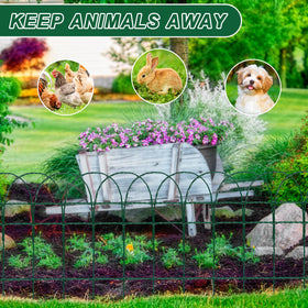 GJQ outdoor fence border helps define garden edges and protect beds.