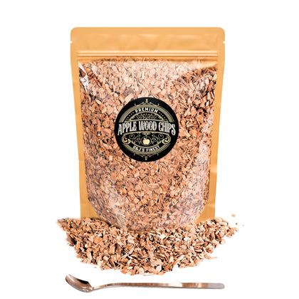 G & J's Finest apple wood chips for cocktail smoker in gift bag, aroma ready