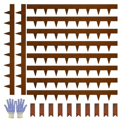 GJWCVL corten steel edging with a pre-rusted finish for durable, low-maintenance borders.