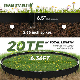 GJWCVL no-dig metal edging kit simplifies installation