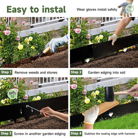GJWCVL outdoor edging for paths and planting areas to define spaces