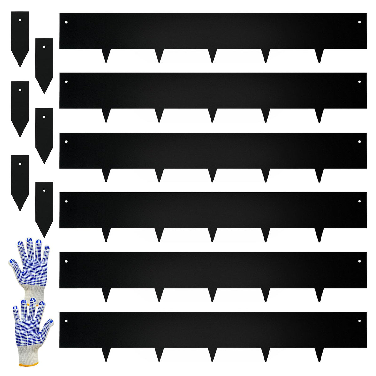 GJWCVL steel landscape edging with 40in length and 6in height for clean borders