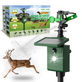 G-Jyuncyou motion-activated sprinkler front view deterring wildlife